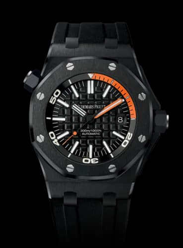 Royal Oak Offshore Diver 15707 Black Ceramic / Orange