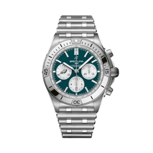 Chronomat B01 42 NFL Philadelphia Eagles / Rouleaux