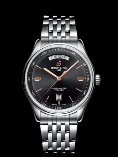 Premier Automatic Day & Date 40 Stainless Steel / Black / Bracelet
