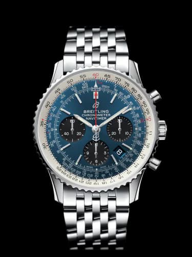 Navitimer 1 B01 Chronograph 43 Stainless Steel / Blue / Bracelet