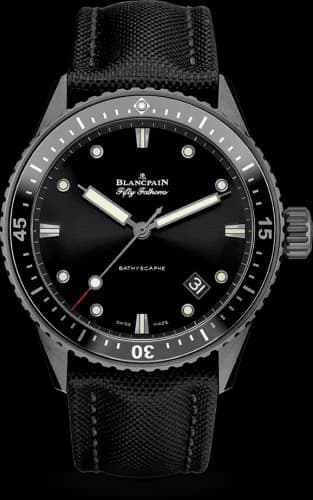 Fifty Fathoms Bathyscaphe Ceramic / Black / Canvas