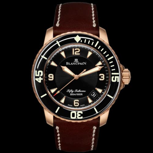Fifty Fathoms Automatique Red Gold / Black / Brown Barennia