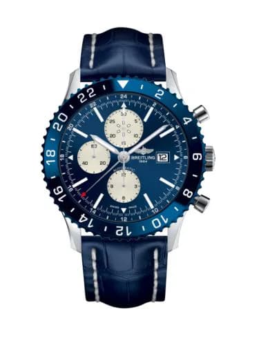 Chronoliner Stainless Steel / Blue / Croco