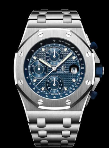 Royal Oak Offshore 26237 Stainless Steel / Blue / Bracelet / 25th Anniversary
