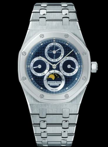 Royal Oak Perpetual Calendar Stainless Steel / Platinum / Dark Blue
