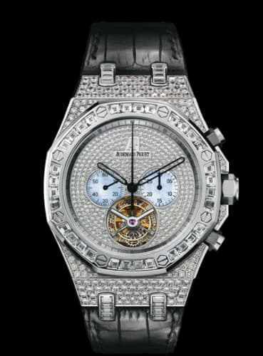 Royal Oak Tourbillon Chronograph White Gold / Diamond / Strap