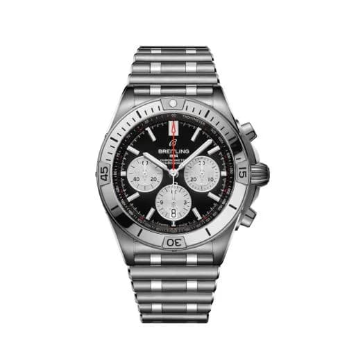 Chronomat B01 42 Stainless Steel / Black / Rouleaux
