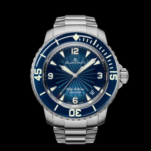 Fifty Fathoms Automatique Stainless Steel / Blue / Bracelet