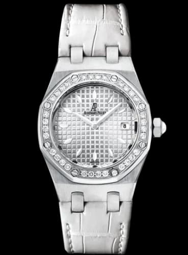 Royal Oak Quartz 67621 Stainless Steel / Diamond / Silver / Alligator