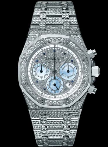 Royal Oak 25978 Chronograph White Gold / Diamond / Silver
