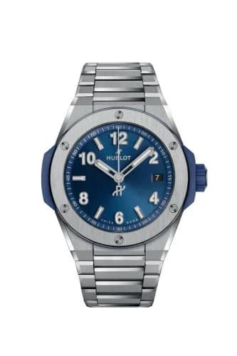 Big Bang Integrated 38 Time Only Titanium / Blue