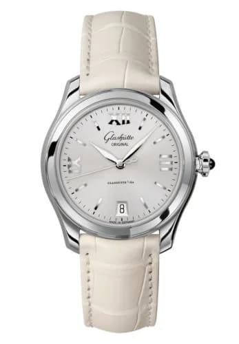 Lady Serenade Stainless Steel / Silver / Alligator - Folding