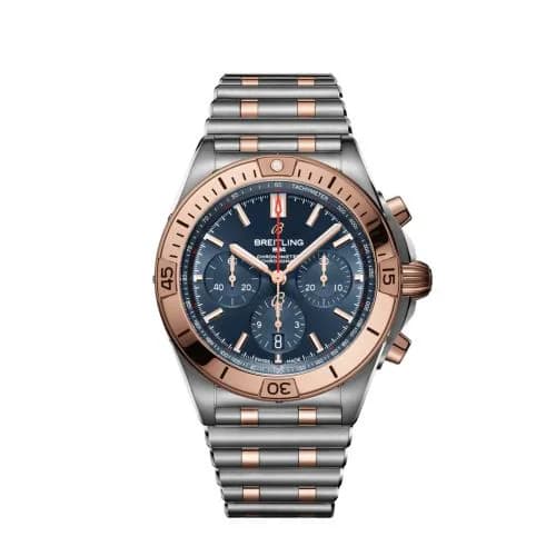 Chronomat B01 42 Stainless Steel / Red Gold / Blue / Rouleaux