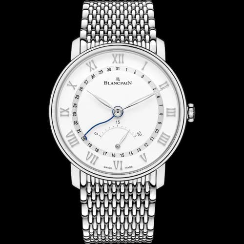 Villeret Ultraplate Quantième Seconde Rétrograde Stainless Steel / White / Bracelet