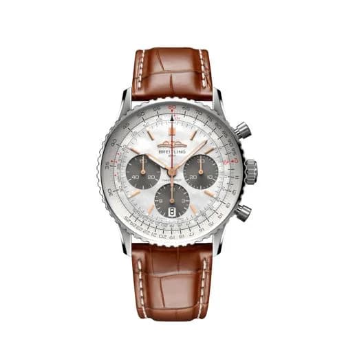 Navitimer B01 Chronograph 41 Stainless Steel / MOP Japan / Alligator