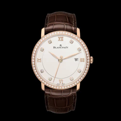 Villeret Ultraplate Automatique 40mm Red Gold / Opalin / Diamond