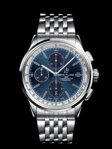 Premier Chronograph 42 Stainless Steel / Blue / Bracelet