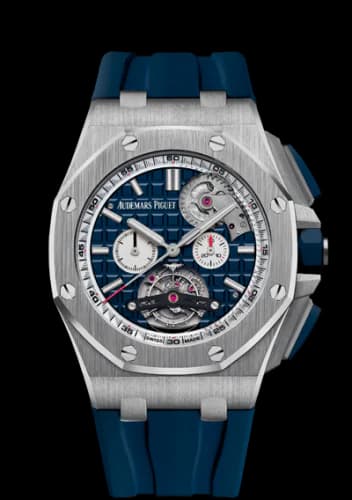 Royal Oak Offshore Tourbillon Chronograph Selfwinding Stainless Steel / Blue