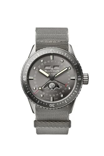 Fifty Fathoms Bathygraphe Quantième Complet Titanium / Grey / NATO