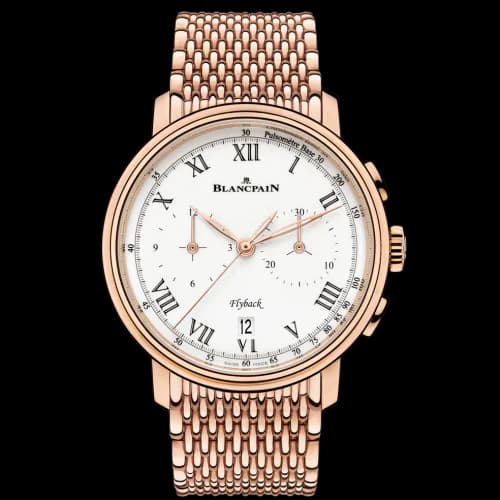 Villeret Chronographe Flyback Pulsomètre Red Gold / Enamel