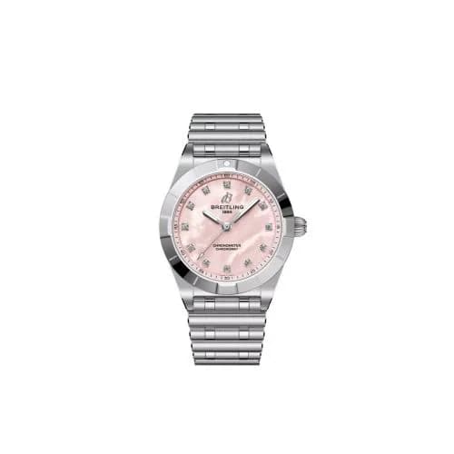 Chronomat 28 Stainless Steel / Pink MOP