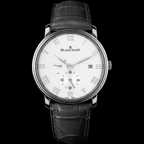 Villeret Ultraplate Power Reserve Date Stainless Steel / White
