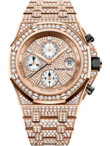 Royal Oak Offshore Pink Gold - Diamond / Diamond / Bracelet
