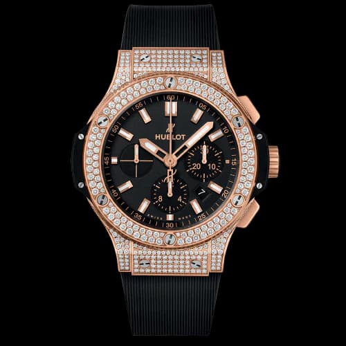 Big Bang 45 Red Gold / Pavé / Black