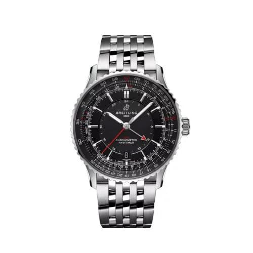 Navitimer GMT 41 Automatic Stainless Steel / Black / Bracelet