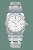 Royal Oak 15000 Date Stainless Steel / White