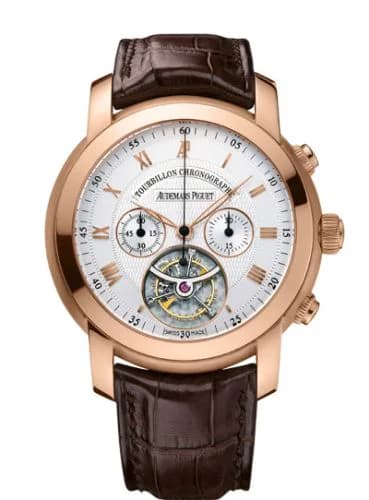 Jules Audemars Tourbillon Chronograph Pink Gold / Silver