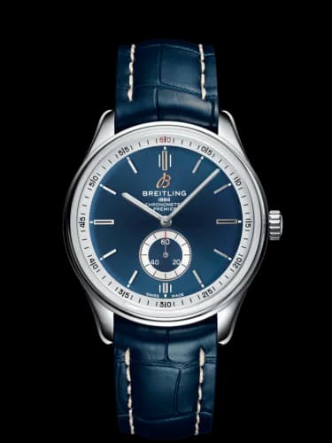 Premier Automatic 40 Stainless Steel / Blue / Croco Blue / Tang