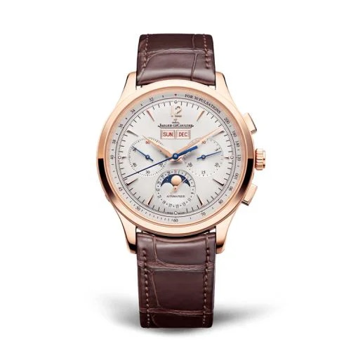 Master Control Chronograph Calendar Pink Gold / Silver / Alligator