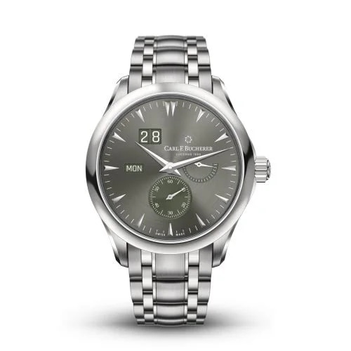 Manero Peripheral BigDate Stainless Steel / Grey / Bracelet