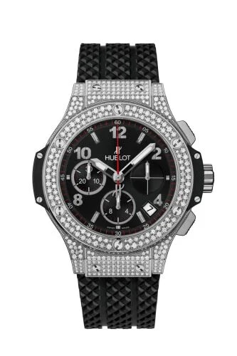 Big Bang Original 41 Stainless Steel / Pavé / Black