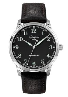 Senator Excellence Stainless Steel / Black / Calf - Pin