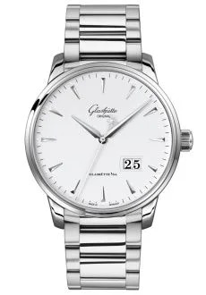 Senator Excellence Panorama Date Stainless Steel / White / Bracelet