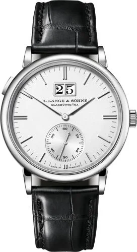 Saxonia Outsize Date White Gold / Silver