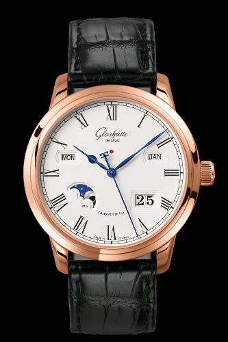 Senator Perpetual Calendar Red Gold / Silver / Alligator