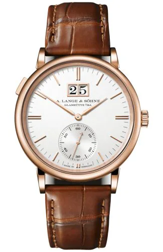 Saxonia Outsize Date Pink Gold / Silver