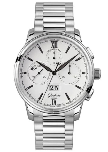 Senator Chronograph Panorama Date Stainless Steel / Silver / Bracelet