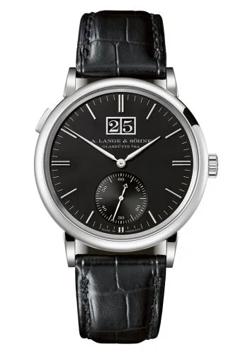 Saxonia Outsize Date White Gold / Black