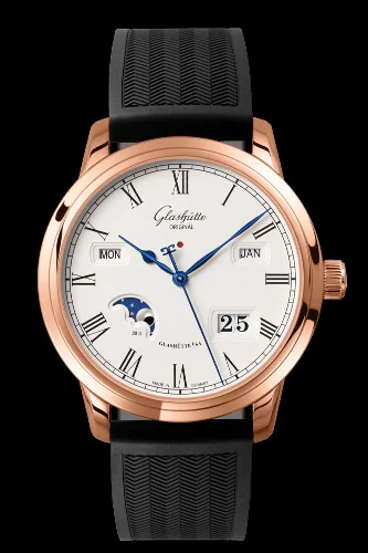 Senator Perpetual Calendar Red Gold / Silver / Rubber / Folding