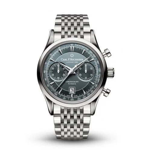 Manero Flyback Stainless Steel / Grey / Bracelet