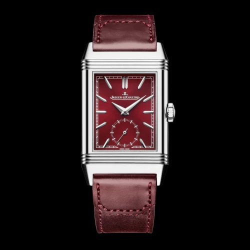 Reverso Tribute Small Seconds Stainless Steel / Red / Fagliano